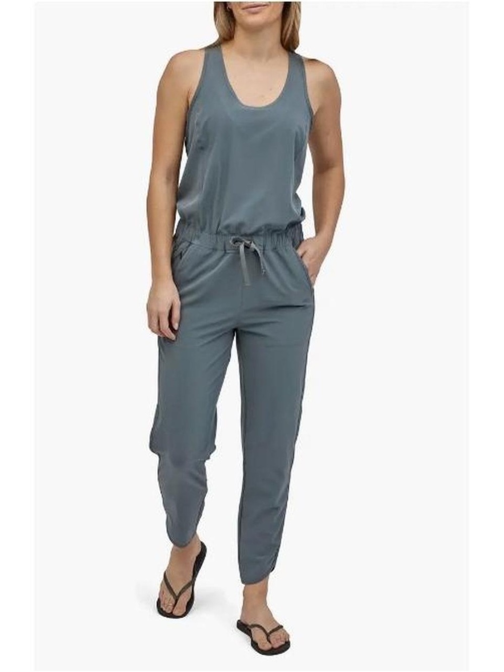 Patagonia Sleeveless Drawstring Jumpsuit - Slate